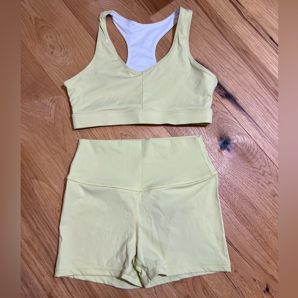 Matching Yellow Activewear Set
